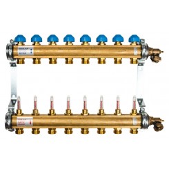 Коллектор Watts HKV/T-8 на 8 контуров, с расходомерами 10004202