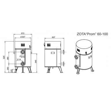 Котел электрический Zota Prom 80