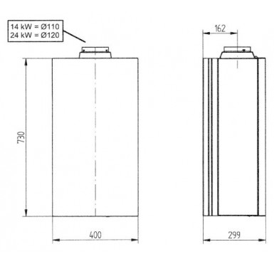 Котел газовый двухконтурный настенный Baxi Eco-4s 24