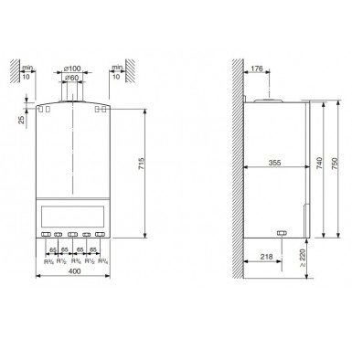 Котел настенный газовый BOSCH ZWA 24 - 2 A