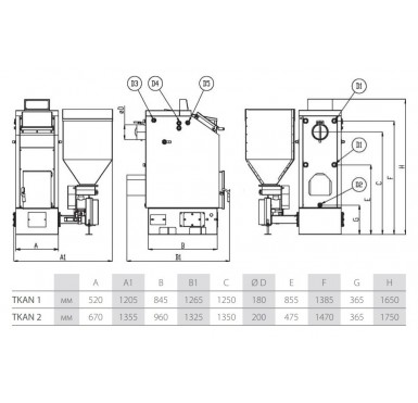 Котел пеллетный ACV TKAN 2 40-60 кВт