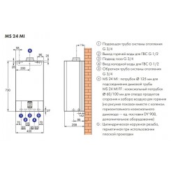 Настенный газовый двухконтурный котел De Dietrich Zena MS 24 MI