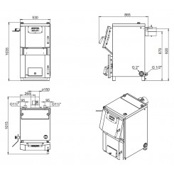 Твердотопливный котел Zota Bulat 23