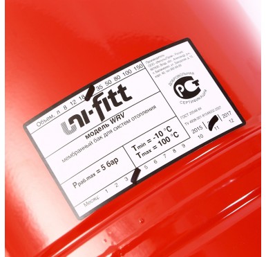 Расширительный бак 24л WRV24 для отопления Uni-Fitt.