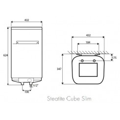 Накопительный водонагреватель Atlantic Steatite Cube 30 S3 220v