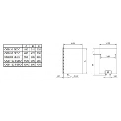 Напорный электрический водонагреватель Gorenje OGB 80 SEDDS B6 220v