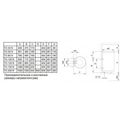 Напорный электрический водонагреватель Gorenje TG 100 NG B6 220v