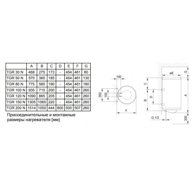 Напорный электрический водонагреватель Gorenje TGR 100 NGB6 220v