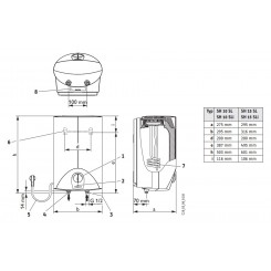 Водонагреватель накопительный напорный STIEBEL ELTRON SH 15 SL 3kW 220v